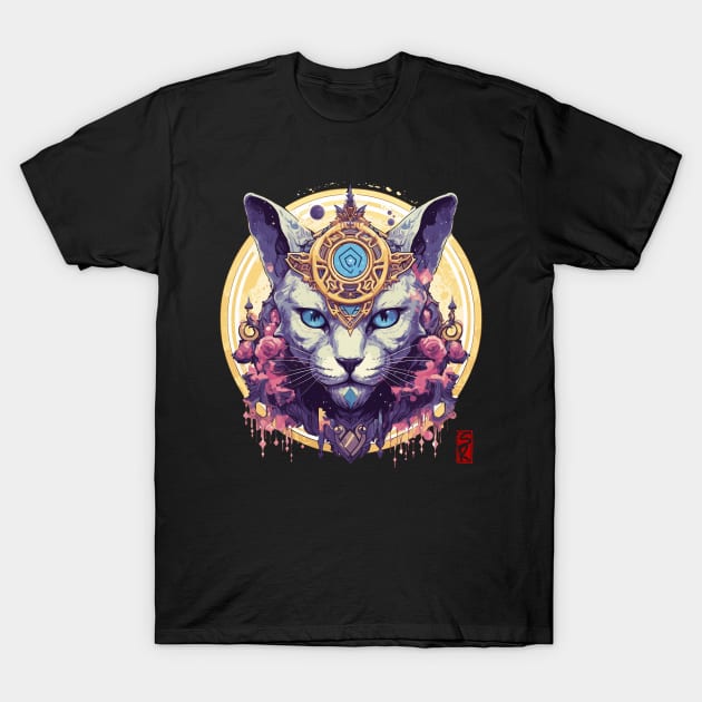 Evil cat T-Shirt by siriusreno